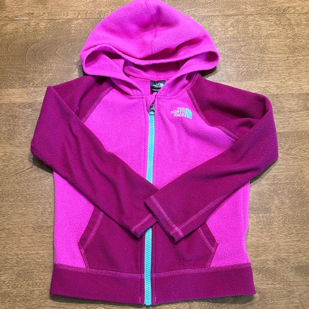 The North Face Kids' Fuchsia and Burgundy Hoodie